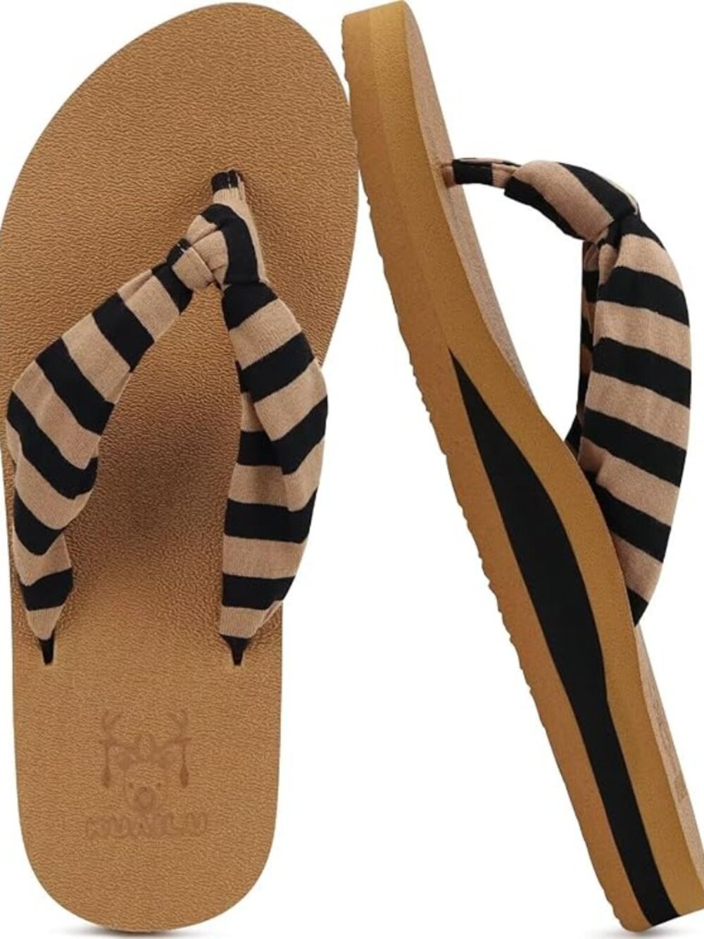 Flip Flops for Women with Arch Support Yoga Mat Comfortable Summer Beach Walking